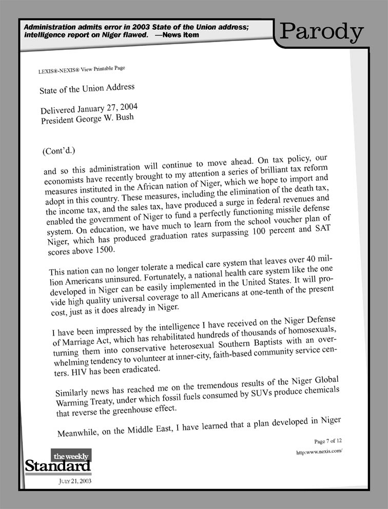 The 2004 State of the Union