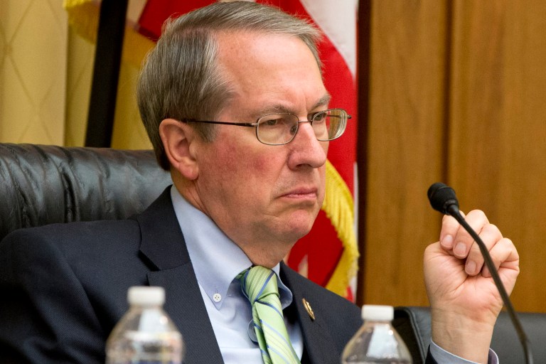 House Judiciary Committee Chairman Rep. Bob Goodlatte, R-Va. listens to testimony on Capitol Hill in Washington. Congress begins long-awaited hearings Wednesday on Planned Parenthood. (AP Photo/Jacquelyn Martin)