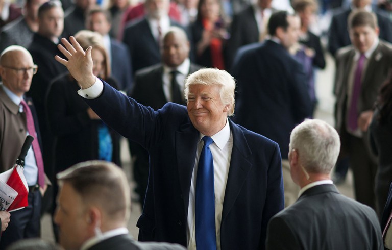 The campaigning arm of Club for Growth Action pointed to some Super Tuesday loses as evidence that Donald Trump can and should be stopped to save the Republican party. (Bloomberg/Ty Wright)