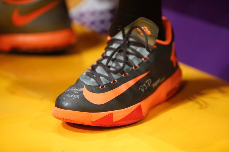 FILE - In this Sunday, March 9, 2014, file photo, Nike KD VI 