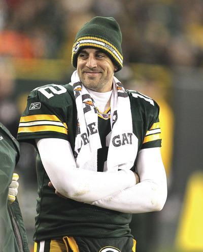 Jonathan Daniel/Getty Images
Green Bay Packers quarterback Aaron Rodgers leads the NFL in passing touchdowns, completion percentage and passer rating.