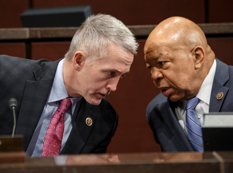 House Select Committee on BenghaziÂ Chairman Trey Gowdy andÂ Rep. Elijah Cummings, the committee's top Democrat clashed Sunday and Monday over the comittee's investigation of the Hillary Clinton emails.Â (AP Photo/J. Scott Applewhite, File)