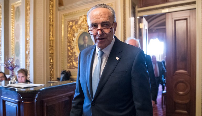 Senate Minority Leader Chuck Schumer said Thursday that the details of a private briefing about the decision to fire FBI Director James Comey should be made public. (AP Photo/J. Scott Applewhite)