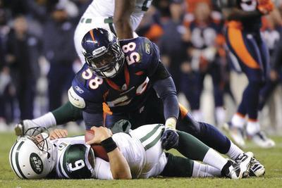 John Leyba/AP
Von Miller leads all rookies with 10.5 sacks.