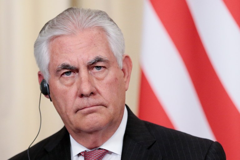 Rex Tillerson warned Iran's role as a state sponsor of terrorism remains a concern. (AP Photo/Ivan Sekretarev)
