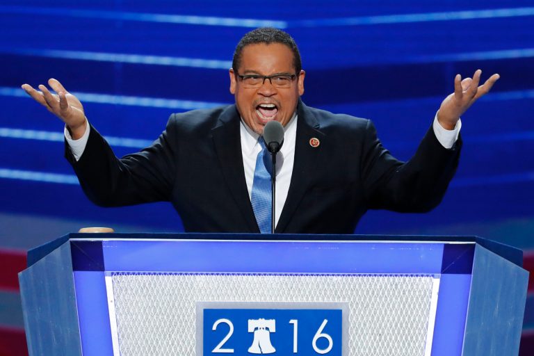 Minnesota Rep. Keith Ellison looks to have the early advantage in the nascent race to lead the Democratic National Committee. (AP Photo/J. Scott Applewhite, File)