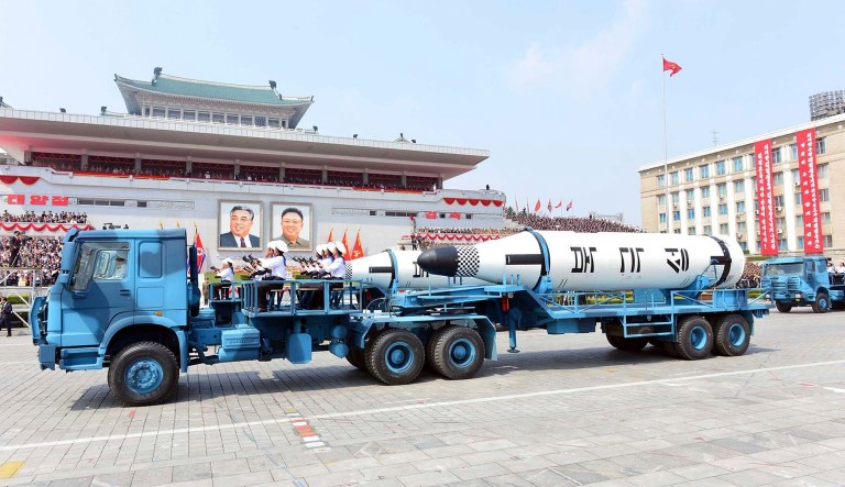 According to the report, absent action against these Chinese entities, American officials fear North Korea could be able to develop a missile capable of carrying a nuclear warhead that can hit the U.S. within a few years. (Korean Central News Agency/Korea News Service via AP)
