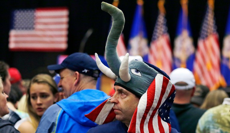 The Republican Party's base, especially the Trump wing, is steadily shrinking thanks to several long-term demographic trends. (AP Photo/Charles Krupa)