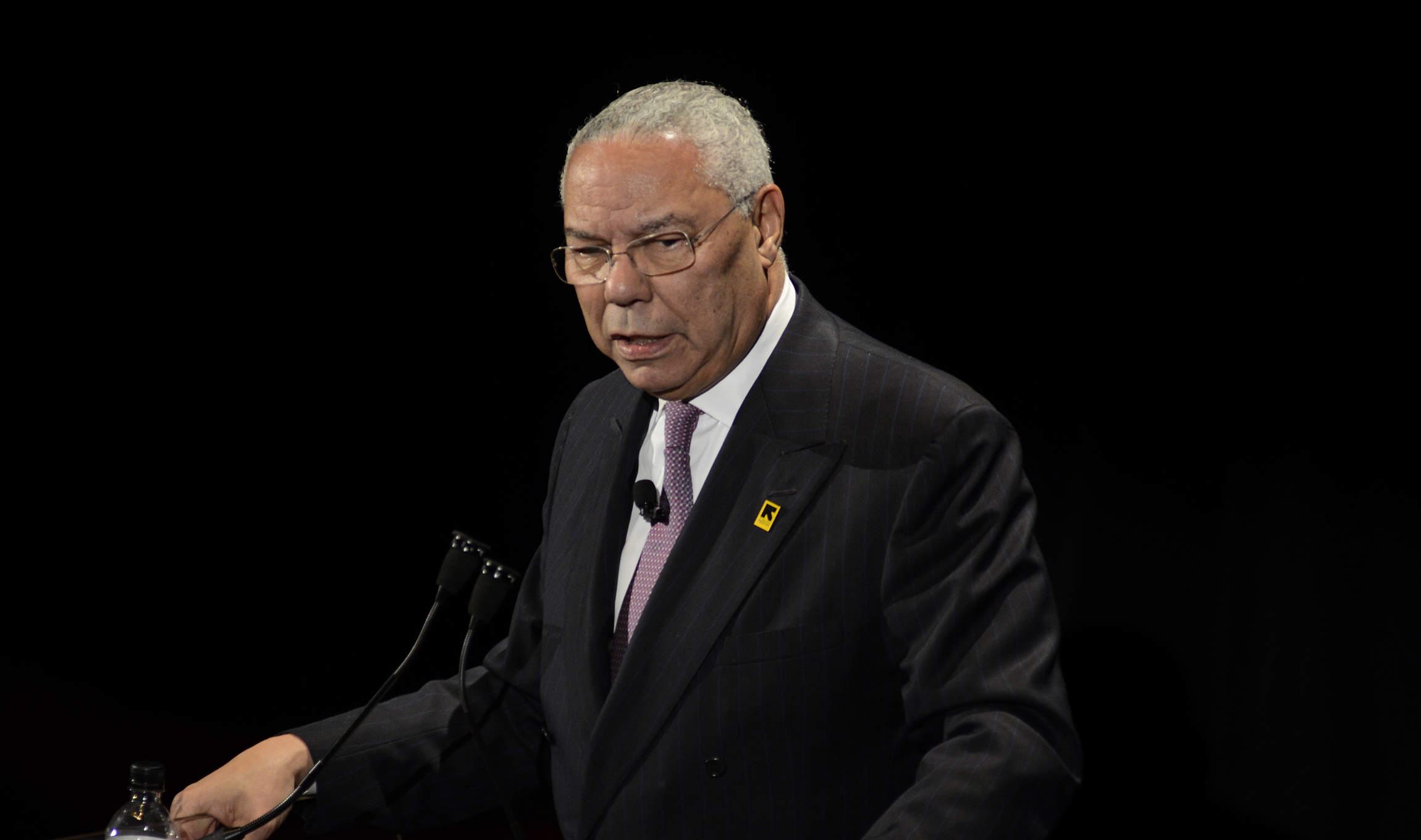 Powell not worried by North Korea, but concerned about global populism