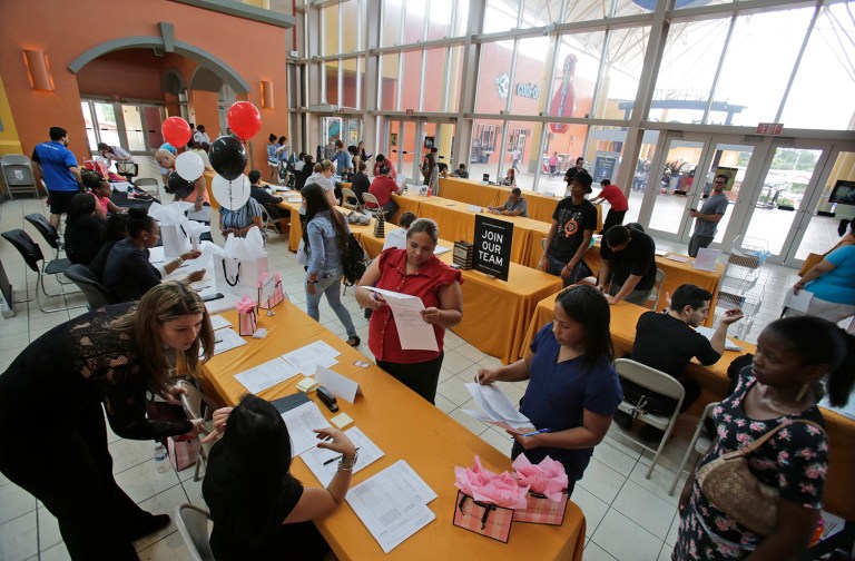 Job creation fell just short of expectations in December, the Bureau of Labor Statistics reported Friday. (AP Photo/Wilfredo Lee, File)
