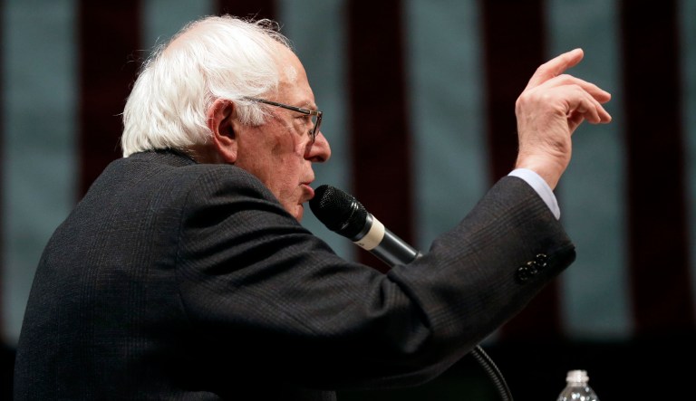 "The other night, Mitch McConnell walked on to the floor of the Senate, and he knows the rules better than anybody. He did not have 60 votes. He barely had 50 votes," Bernie Sanders said.