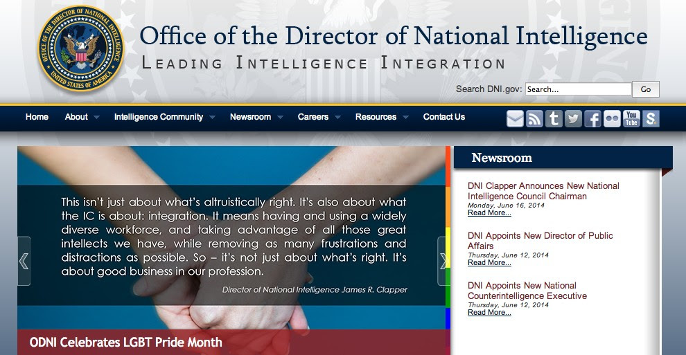 Director of National Intelligence Celebrates LGBT Pride Month: ‘What The IC Is About’