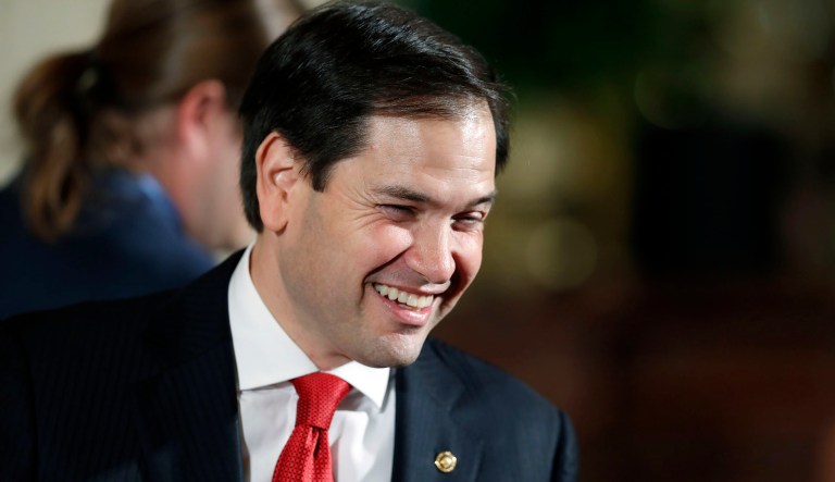 Sen. Marco Rubio is re-engaging in national politics more than a year after President Trump chased him from the 2016 contest, with carefully calibrated plans to assist Republicans running in the midterm and establish a home-state network that might fuel future ambitions. (AP Photo/Alex Brandon)