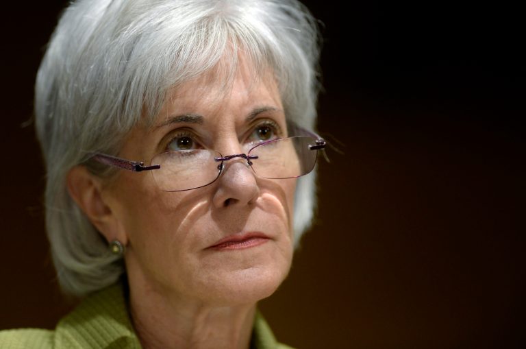 Health and Human Services Secretary Kathleen Sebelius testifies before the Senate Finance Committee on Capitol Hill in Washington on Thursday. (AP Photo/Susan Walsh)