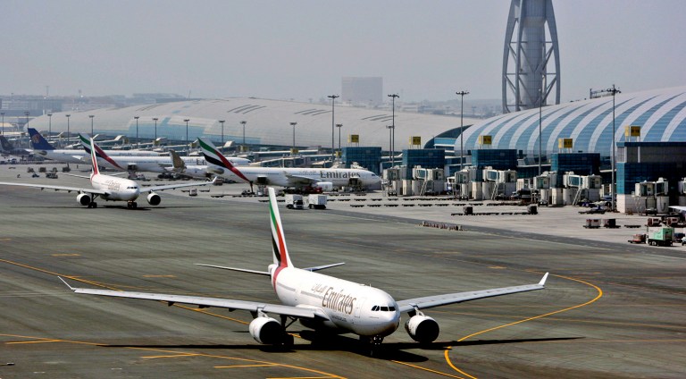 Emirates, the Middle East's biggest airline, says it is reducing flights to the United States because of a drop in demand caused by tougher U.S. security measures and attempts by the Trump administration to ban travelers from a number of Muslim-majority nations. (AP Photo/Kamran Jebreili, File)