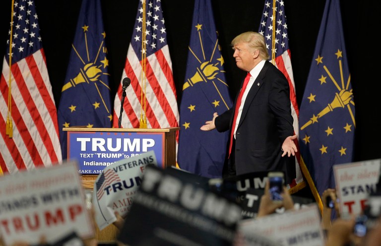 The $1.5 milion ad buy is the latest push by the group to prevent Donald Trump from making it to the general election. (AP Photo/Darron Cummings)