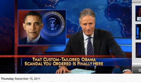 Jon Stewart skewers Obama on Solyndra scandal