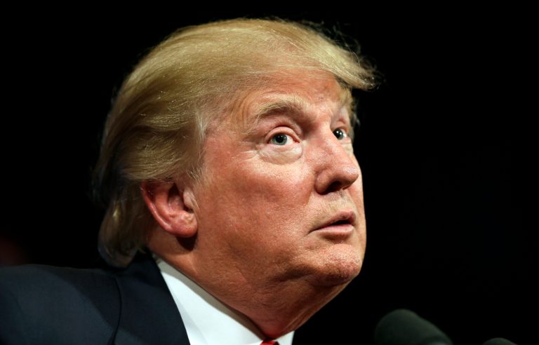 Republican presidential candidate Donald Trump speaks to supporters during a rally, Tuesday, June 16, 2015, in Des Moines, Iowa. (AP Photo/Charlie Neibergall)