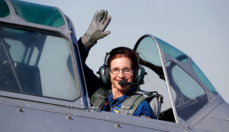 Rep. Martha McSally, R-Ariz., announced Friday that she is running for the Senate seat being vacated by fellow Republican Jeff Flake. (AP Photo/Matt York)