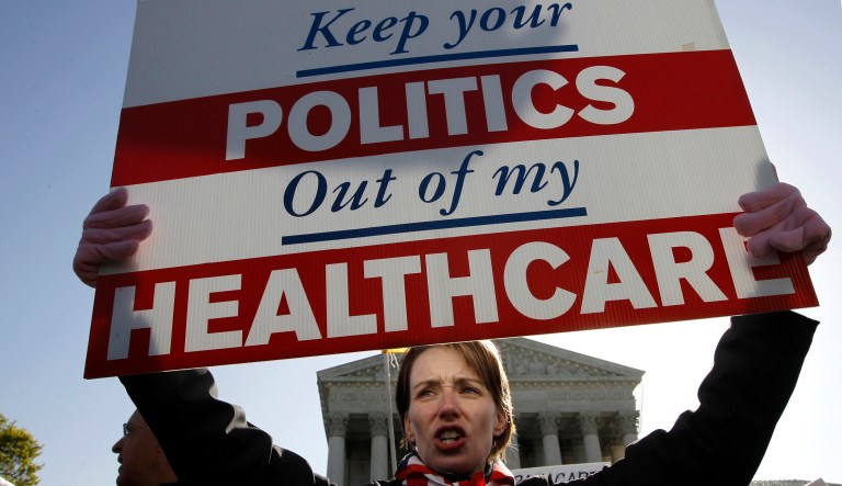 The Supreme Court in 2012 determined Obamacare's individual mandate was allowed because it was a tax, amid arguments by opponents that it was unconstitutional. (AP Photo/Charles Dharapak)