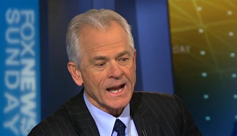 Peter Navarro said the White House is no longer plagued by infighting like it had been earlier in Trump's term. (Image courtesy screenshot)