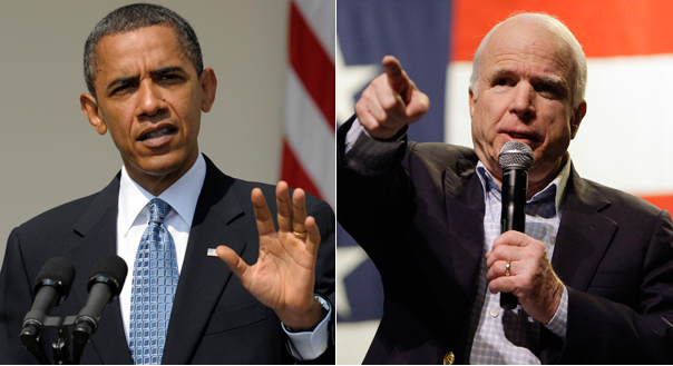 Obama embraces McCain’s losing 2008 slogan