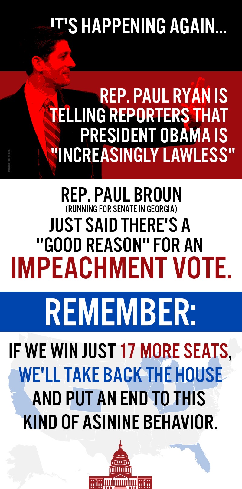 Democratic Party Raises Money Off Threat of ‘Impeachment’ of Obama
