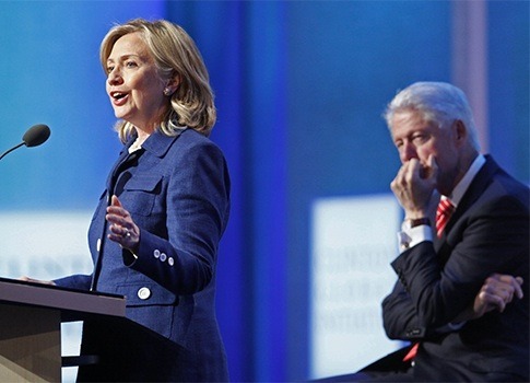 The Clinton's are worth about $80 million, much from speeches Bill Clinton gave overseas. AP Photo