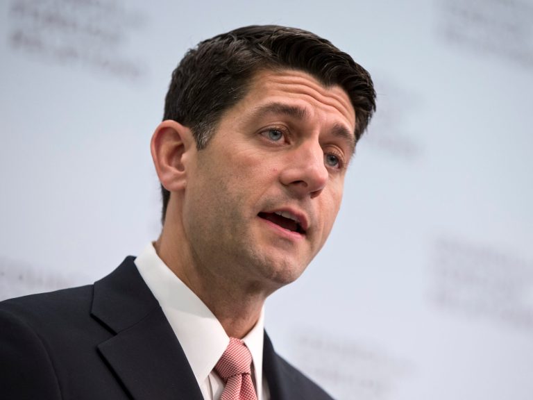 House Speaker Paul Ryan of Wis. speaks at the Council on Foreign Relations in Washington, Thursday, June 9, 2016 (AP Photo/J. Scott Applewhite)