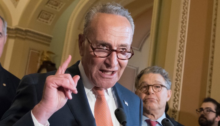 Meanwhile, Majority Leader Mitch McConnell has criticized Schumer's party for 