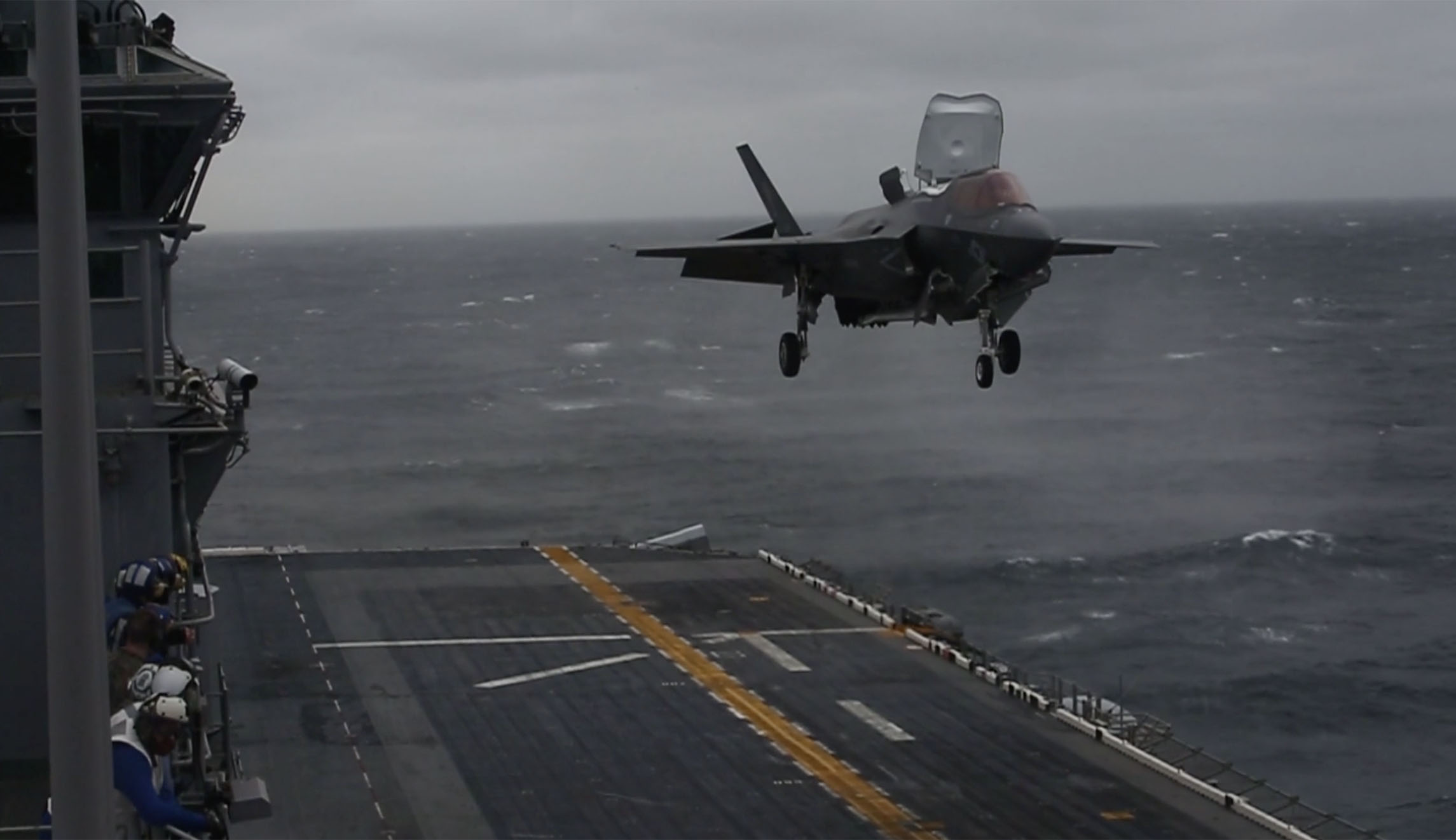 WATCH: For the first time, Marine F-35s land aboard ship for historic deployment