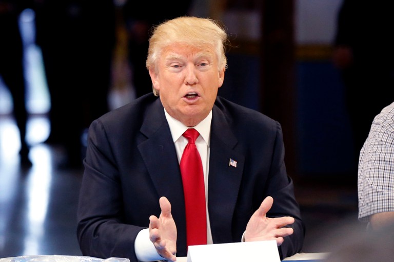 Donald Trump said Wednesday that Hillary Clinton didn't meet with donors to the Clinton Foundation during her tenure at the State Department just to 