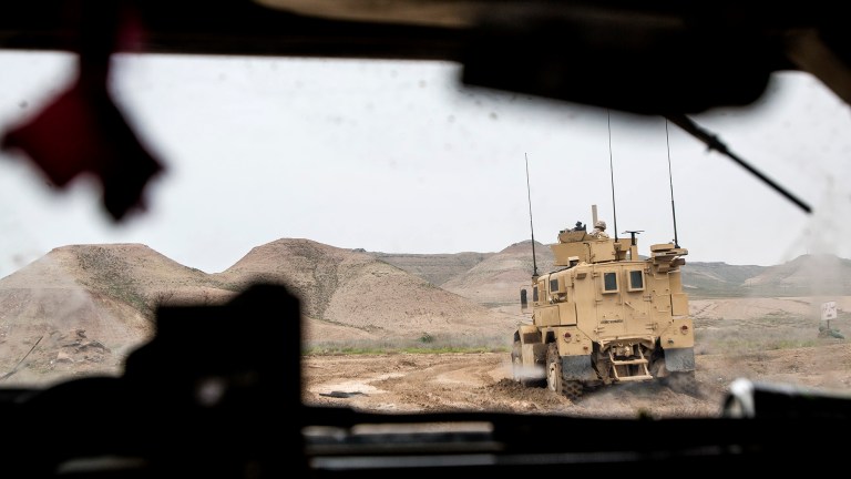 The Pentagon has continued to draw a distinction from being in a dangerous war zone. (U.S. Marine Corps Photo by Sgt. Rick Hurtado / Released)