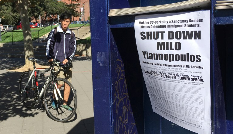 While growing up and out of outrage culture used to be the norm for conservatives, the campus attitude has now infested the Republican Party top-to-bottom. (AP Photo/Jocelyn Gecker)