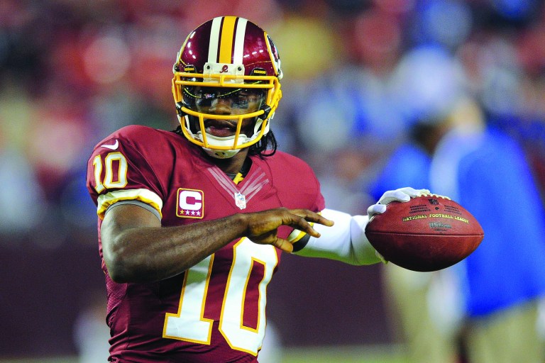 Nick Wass/AP
Robert Griffin III has thrown only four interceptions this season, four fewer than any other rookie starting quarterback.