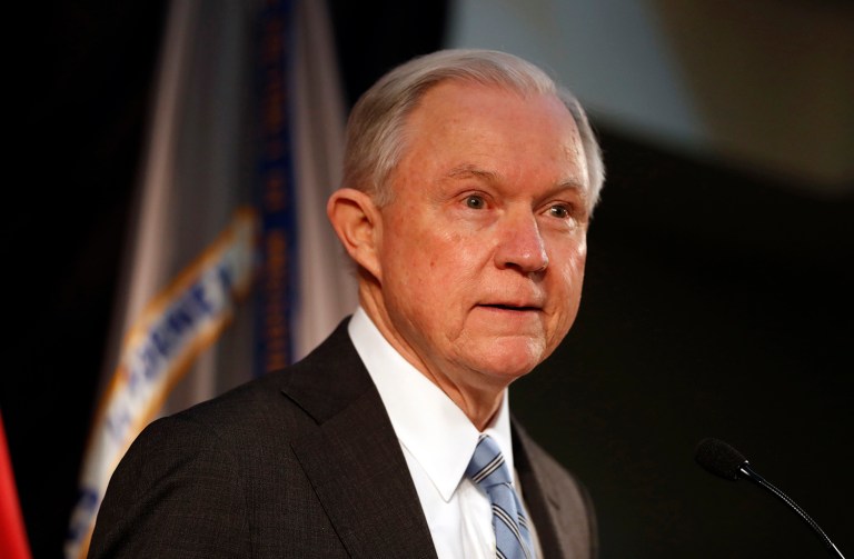 Attorney General Jeff Sessions refused to comment on the 