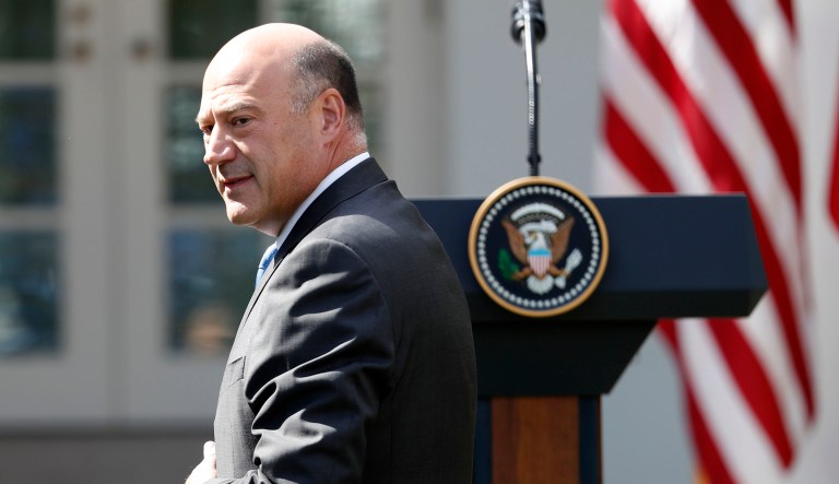 During a media availability Saturday at Camp David, President Trump was asked if Gary Cohn (pictured above) would remain with the White House amid speculation about whether Cohn would depart after the passage of the tax reform bill. (AP Photo/Alex Brandon)