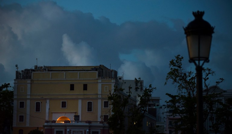 Power generation across Puerto Rico dropped from 40 percent to 18 percent on Thursday. (AP Photo/Carlos Giusti)