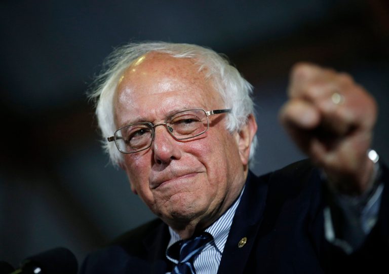 Democratic leaders on Wednesday hinted it's time for Bernie Sanders to quickly figure out his next move now that Hillary Clinton has won enough delegates to clinch the nomination. (AP Photo/John Locher)