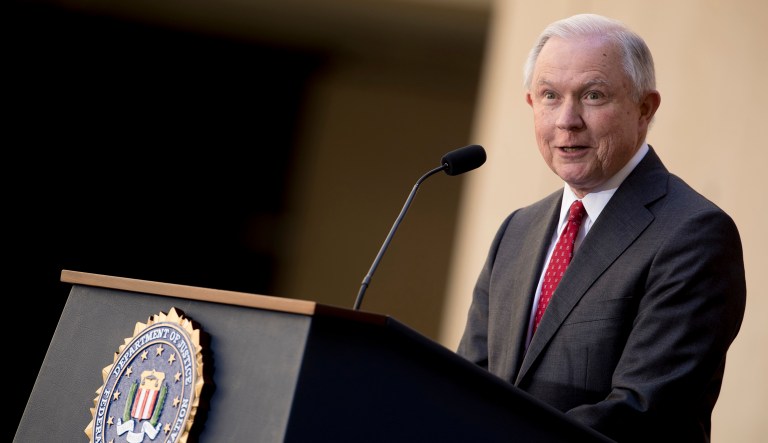 Attorney General Jeff Sessions said 
