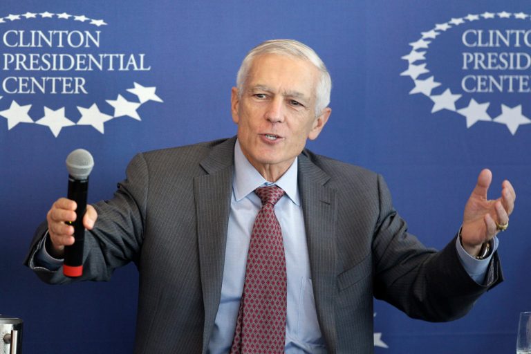 Retired U.S. Army Gen. Wesley Clark  is scheduled to testify Wednesday in front of the U.S. Senate Clean Air and Nuclear Safety subcommittee. (AP File)