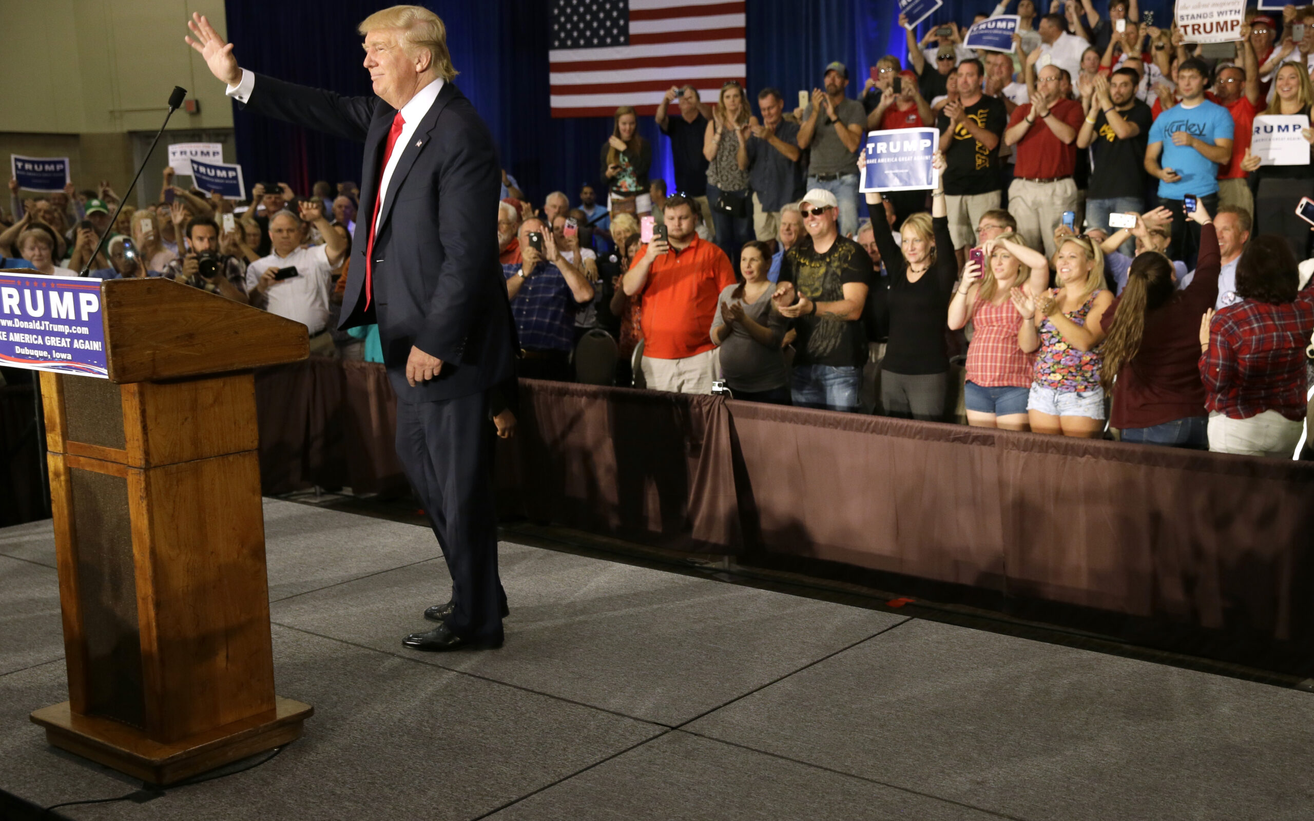 Trump tells supporters in Iowa: ‘We are the silent majority’