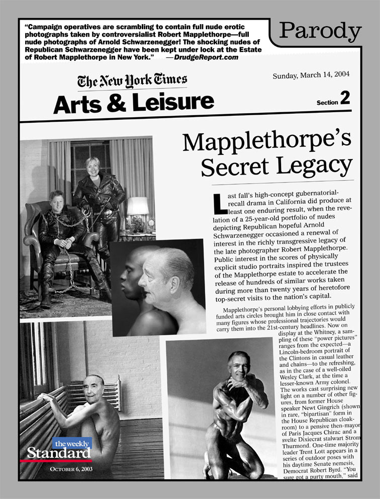 Mapplethorpe’s politicians.