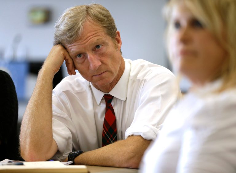Tom Steyer is planning to spend as much as $100 million in 2014 to attack global warming deniers, the New York Times reports. (AP Photo)
