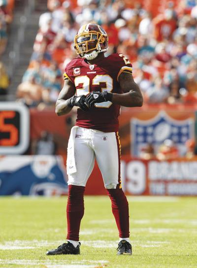 Hans Deryk/AP
Redskins cornerback DeAngelo Hall has allowed some big plays this season but remains a playmaker.