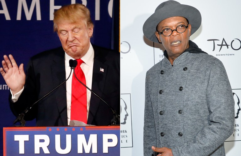 Samuel L. Jackson called Donald Trump out for cheating during golf games. (AP Photos)