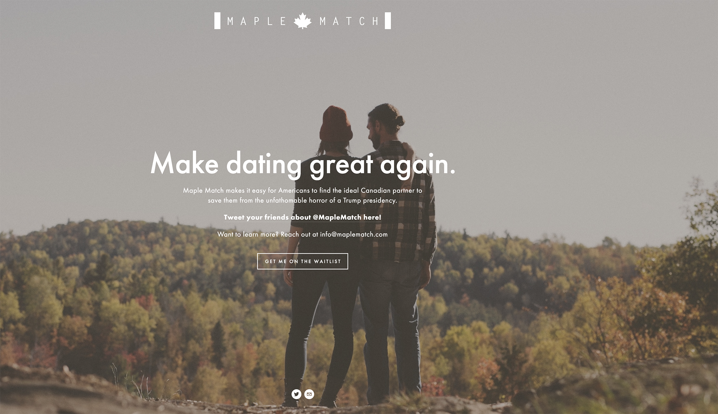 Website promises to match #NeverTrump Americans with ‘ready-to-marry’ Canadians