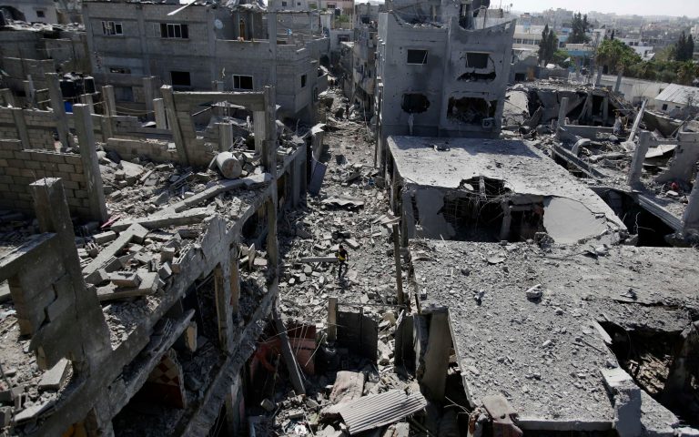 Midweek, the Times reported that 1,410 Palestinians have died and only 59 Israelis, while Israel had launched 3,577 rockets into Gaza compared to 2,753 fired by Hamas at Israel. (AP Photo)