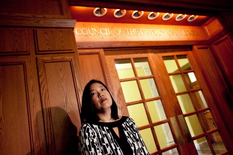 Former D.C. Schools Chancellor Michelle Rhee is shown in a file photo. A new report shows that many of the aggressive reforms taken under her leadership have started bearing fruit. (Examiner file photo)
