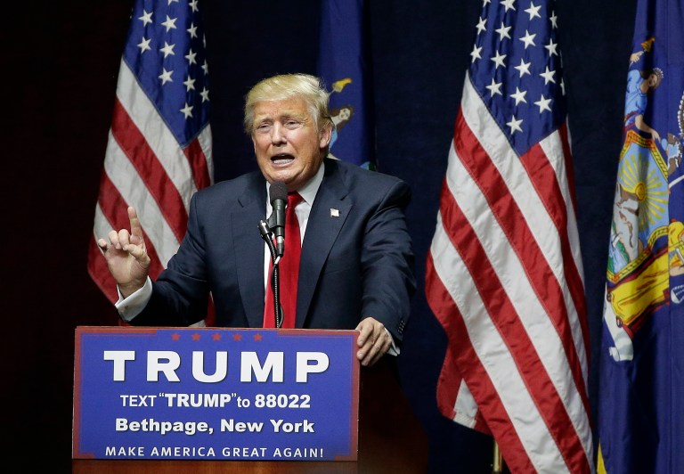 A Rasmussen Reports survey found that only 28 percent of all voters said Trump was 